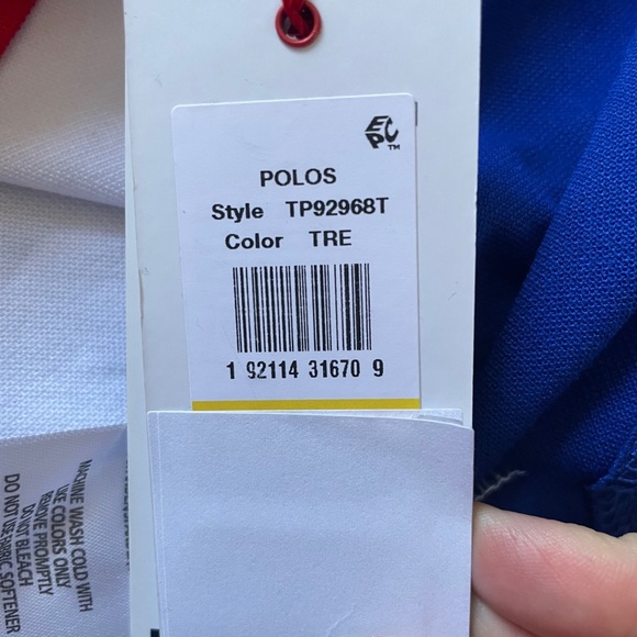 Tommy Hilfiger Color Block Cropped Polo Size M - Picture 9 of 11